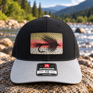 Richardson 112 Fly Fishing Hat with Rainbow Trout Print Patch