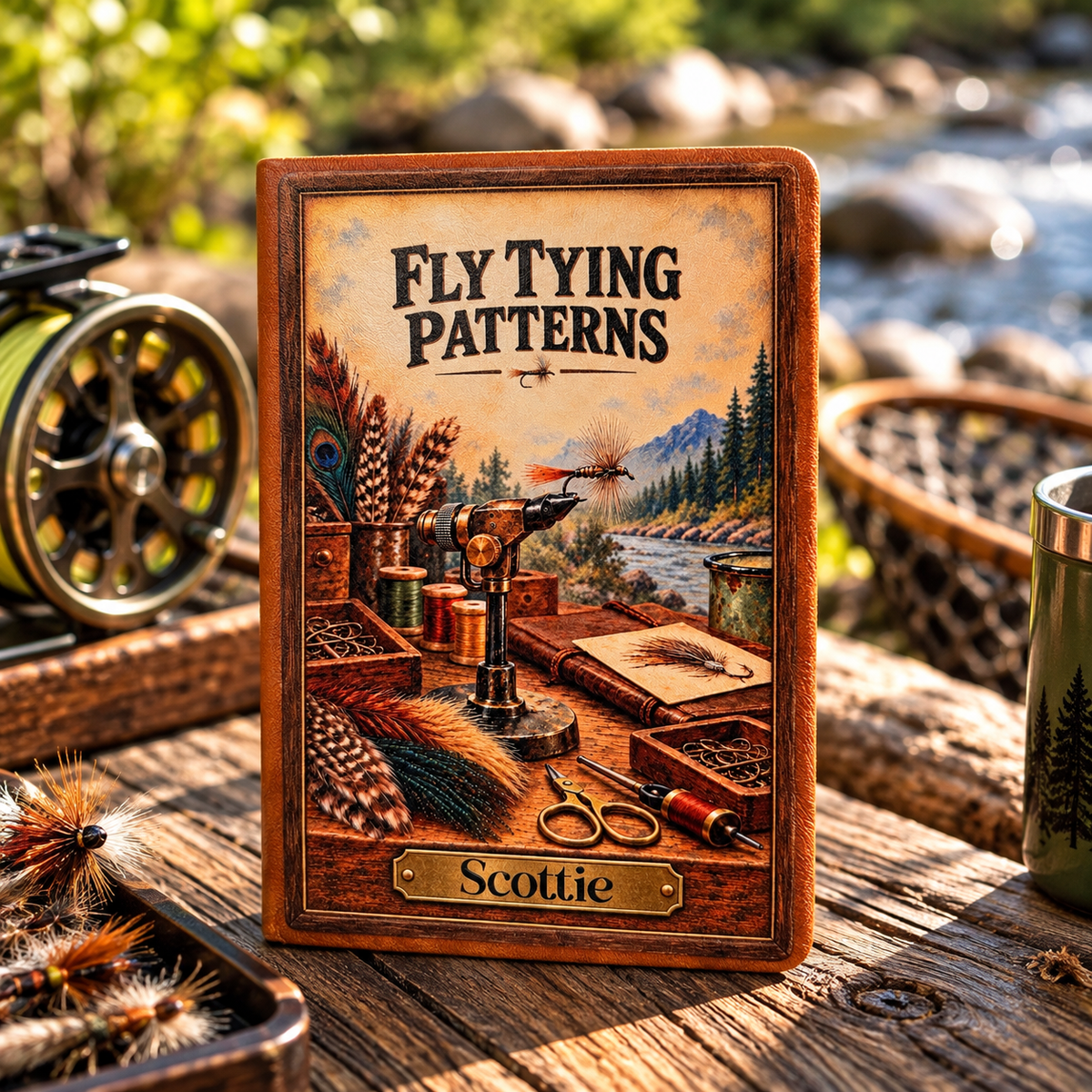 Personalized Fly Tying Journal, Fly Tying Patterns Notebook, Custom Fly Fishing Journal, Fly Tyer Gift, Fisherman Gift, Angler Notebook