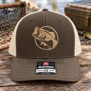 Largemouth Bass Embroidered Hat | Richardson 112 Snapback