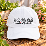 Camping Life Embroidered Yupoong Dad Hat