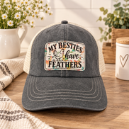 Chicken Lover Ponytail Hat – My Besties Have Feathers