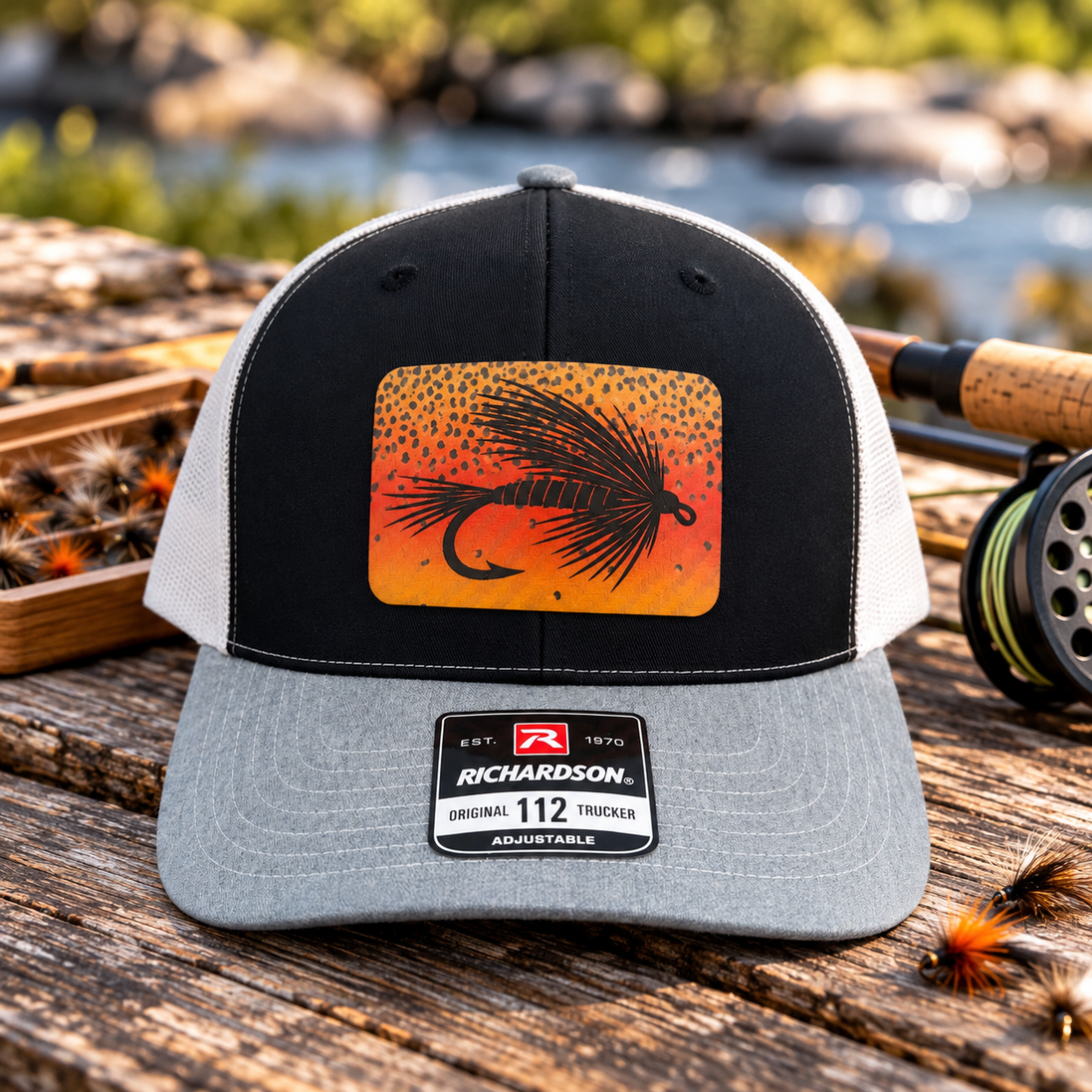 Fly Fishing Hat – Richardson 112 with Cutthroat Trout Pattern Patch