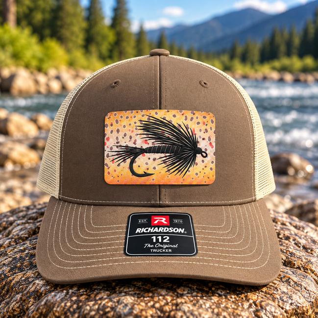 Richardson 112 Fly Fishing Hat with Brown Trout Print Patch