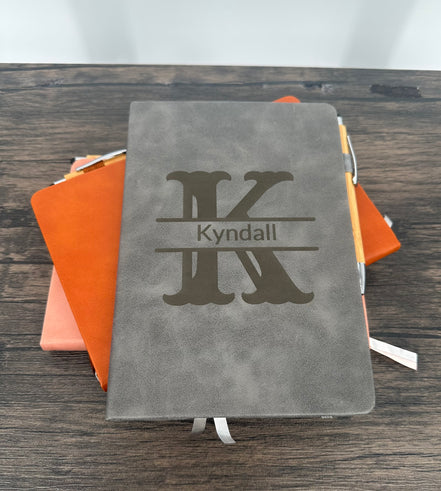 Personalized Journal - Custom Engraved Monogram & Name