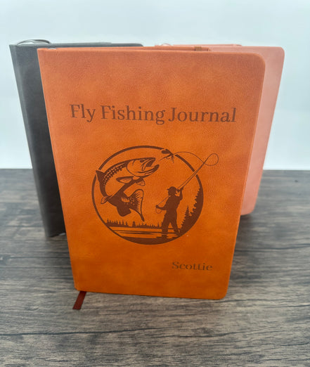 Custom Engraved Fly Fishing Journal | Personalized Fishing Log