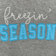 Freezin’ Season Glitter Appliqué Embroidered Sweatshirt