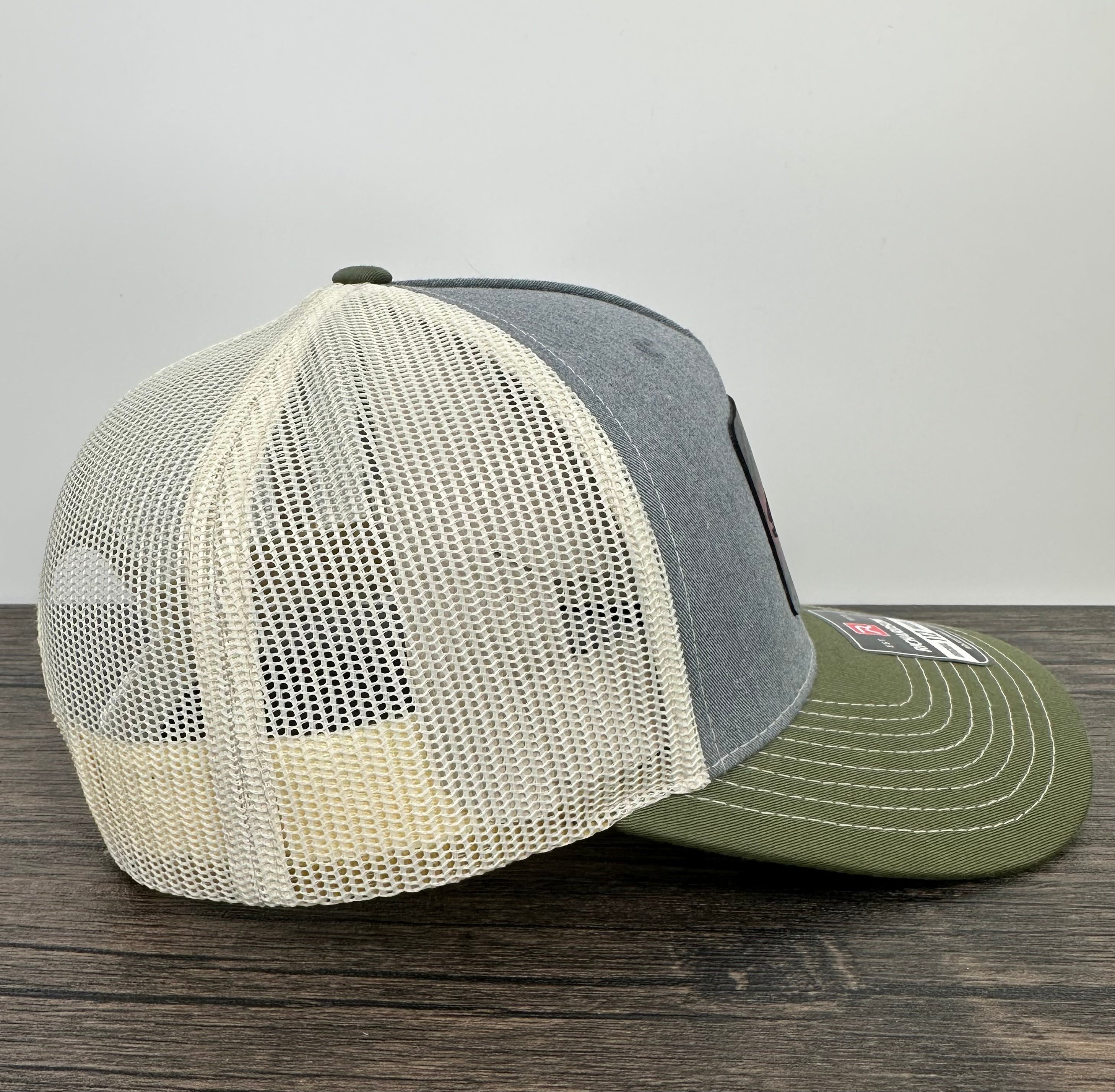 Side view of the rainbow trout fly fishing hat