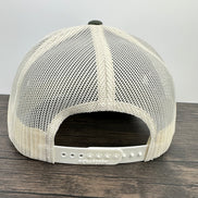 Back view of the rainbow trout fly fishing hat