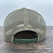 Back view of the brook trout fly fishing hat