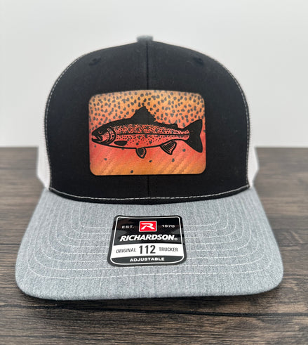 Cutthroat trout patch hat 