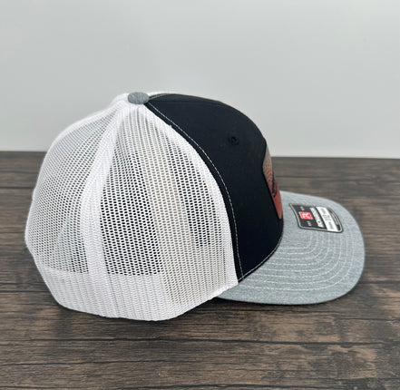 Side view of cutthroat trout patch hat