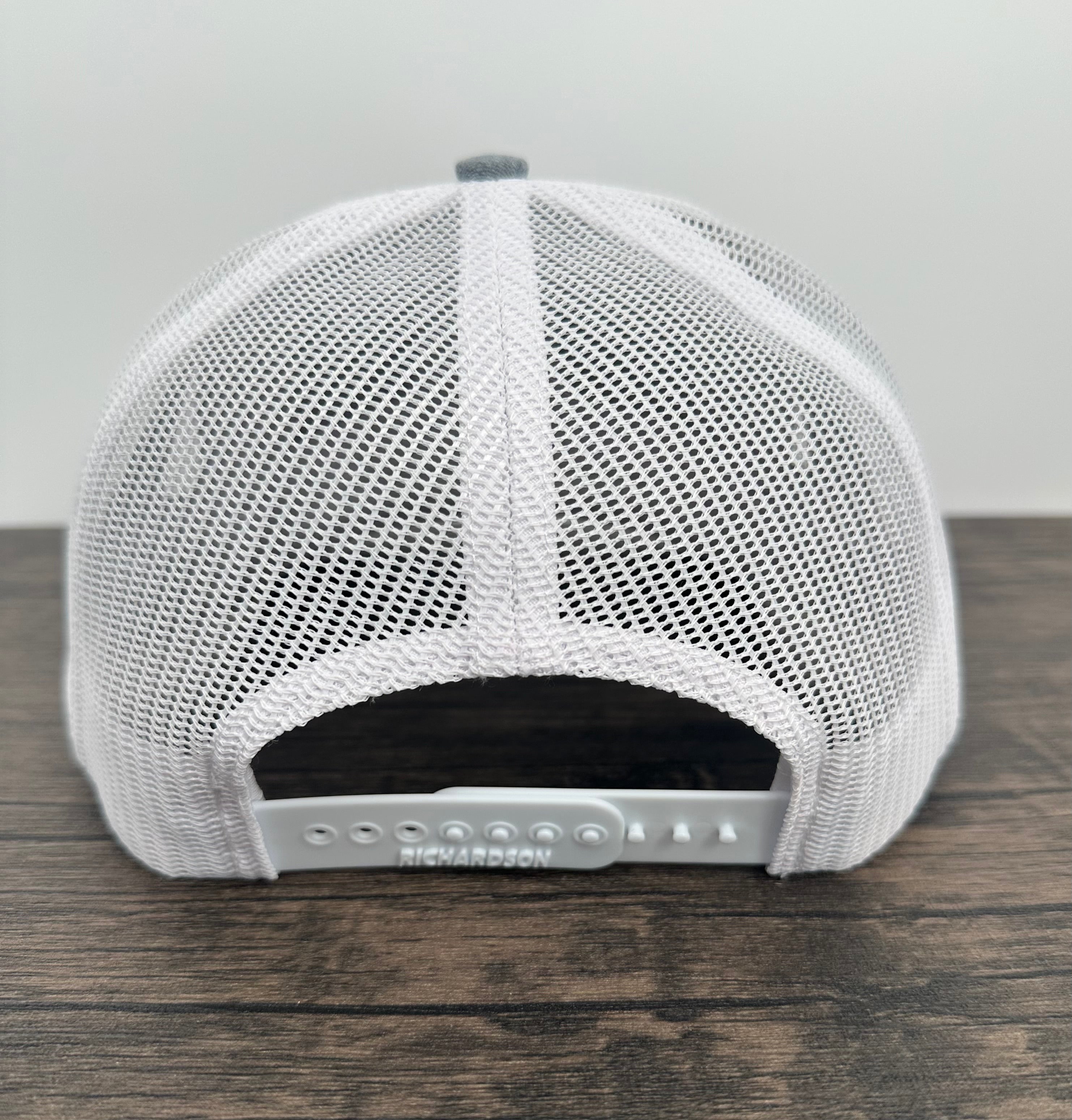 Back view of the cutthroat trout fly fishing hat