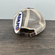 Back view of a Hat with Cow Print Cowgirl Patch