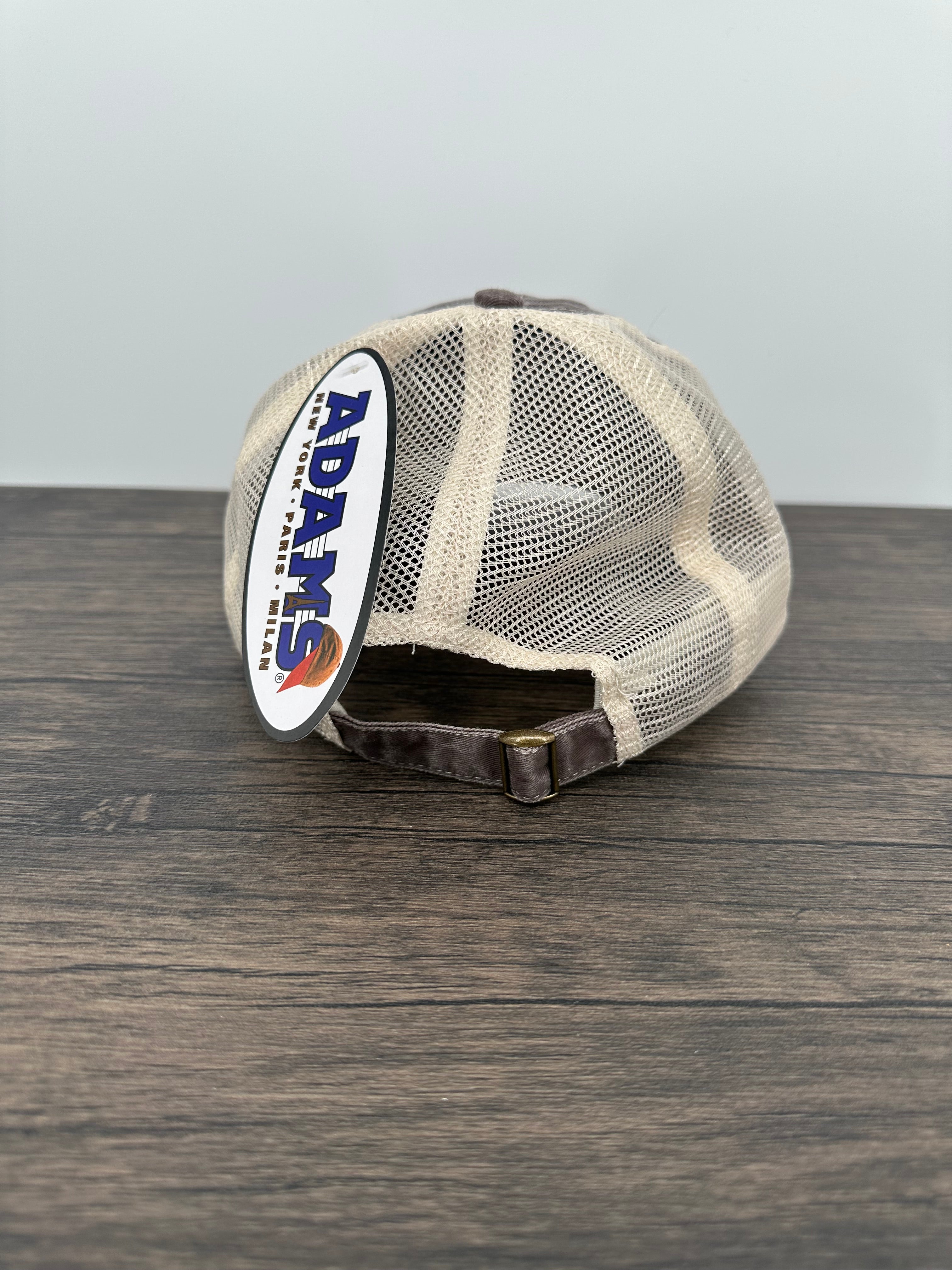 Back view of a Hat with Cow Print Cowgirl Patch