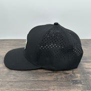 Side view of a fly fishing trout hat