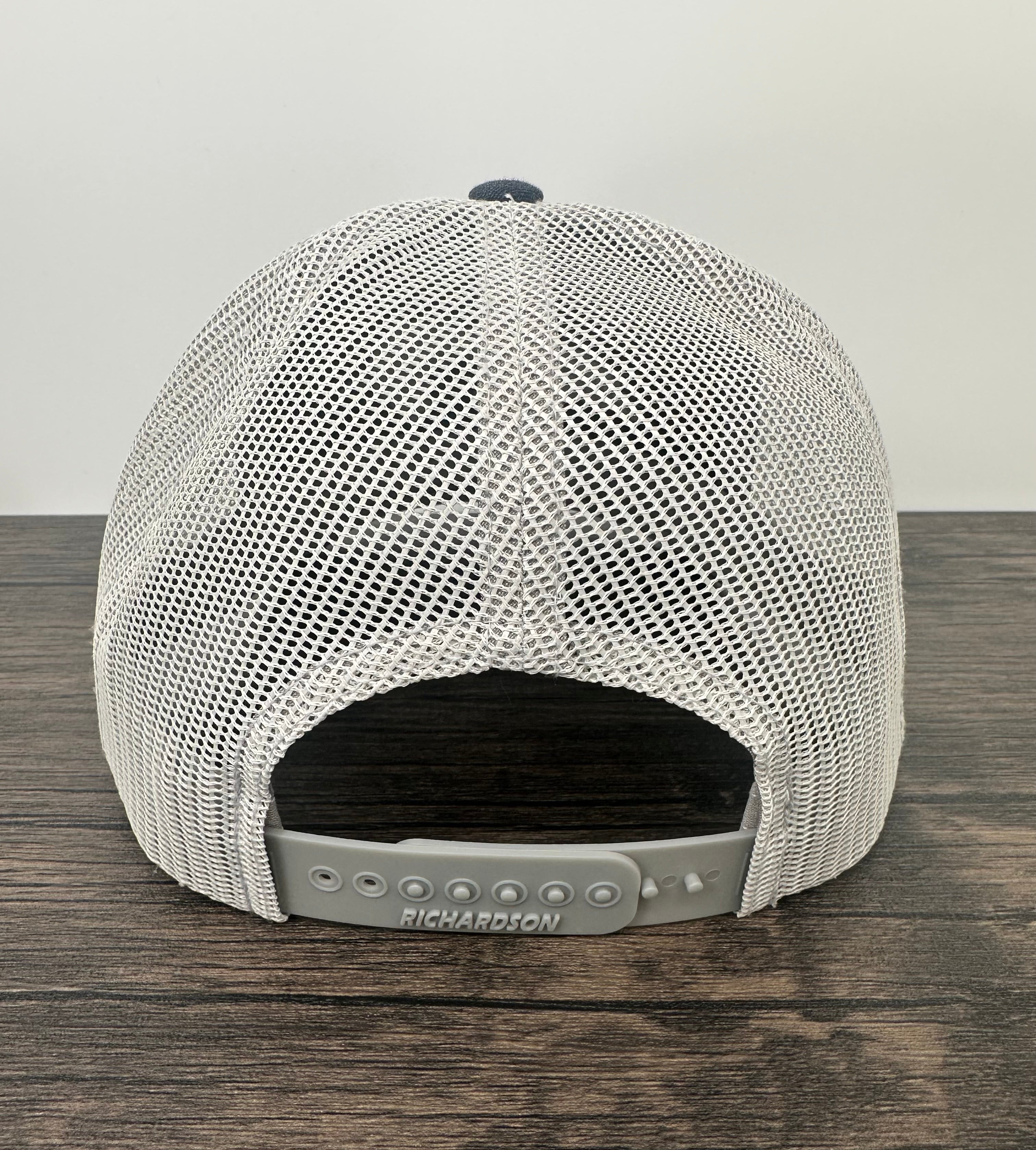 Back view of an embroidered fly fishing hat