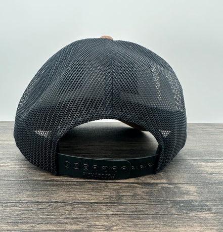 Colorful Rainbow Trout Hat - Caramel/Black Richardson Trucker Cap