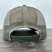 Back view of an embroidered fly fishing hat