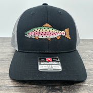 Embroidered Rainbow Trout on a Richardson 115 (6-panel) Hat