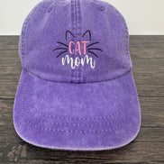 Embroidered Cat Mom Hat