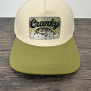 Large Mouth Bass Fishing Hat | Crankbait “Cranky” Fishing Cap