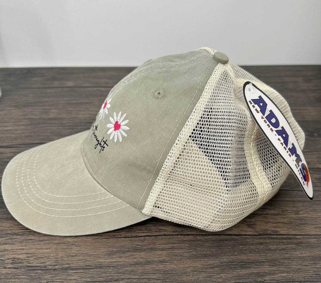 Embroidered Grow Positive Thoughts Women’s Hat
