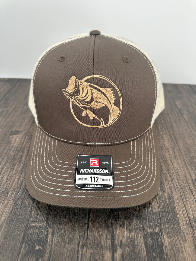 Largemouth Bass Embroidered Hat | Richardson 112 Snapback