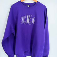Custom Embroidered Monogram Sweatshirt