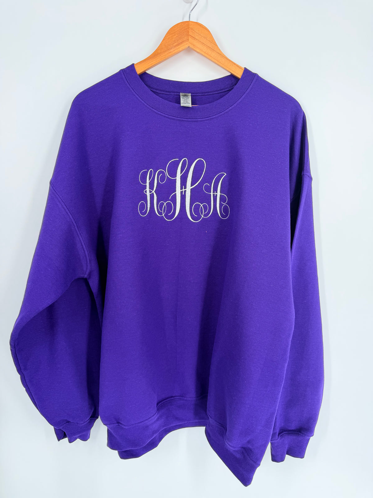 Custom Embroidered Monogram Sweatshirt