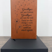 Personalized Memorial Journal – Refillable Engraved Grief Journal