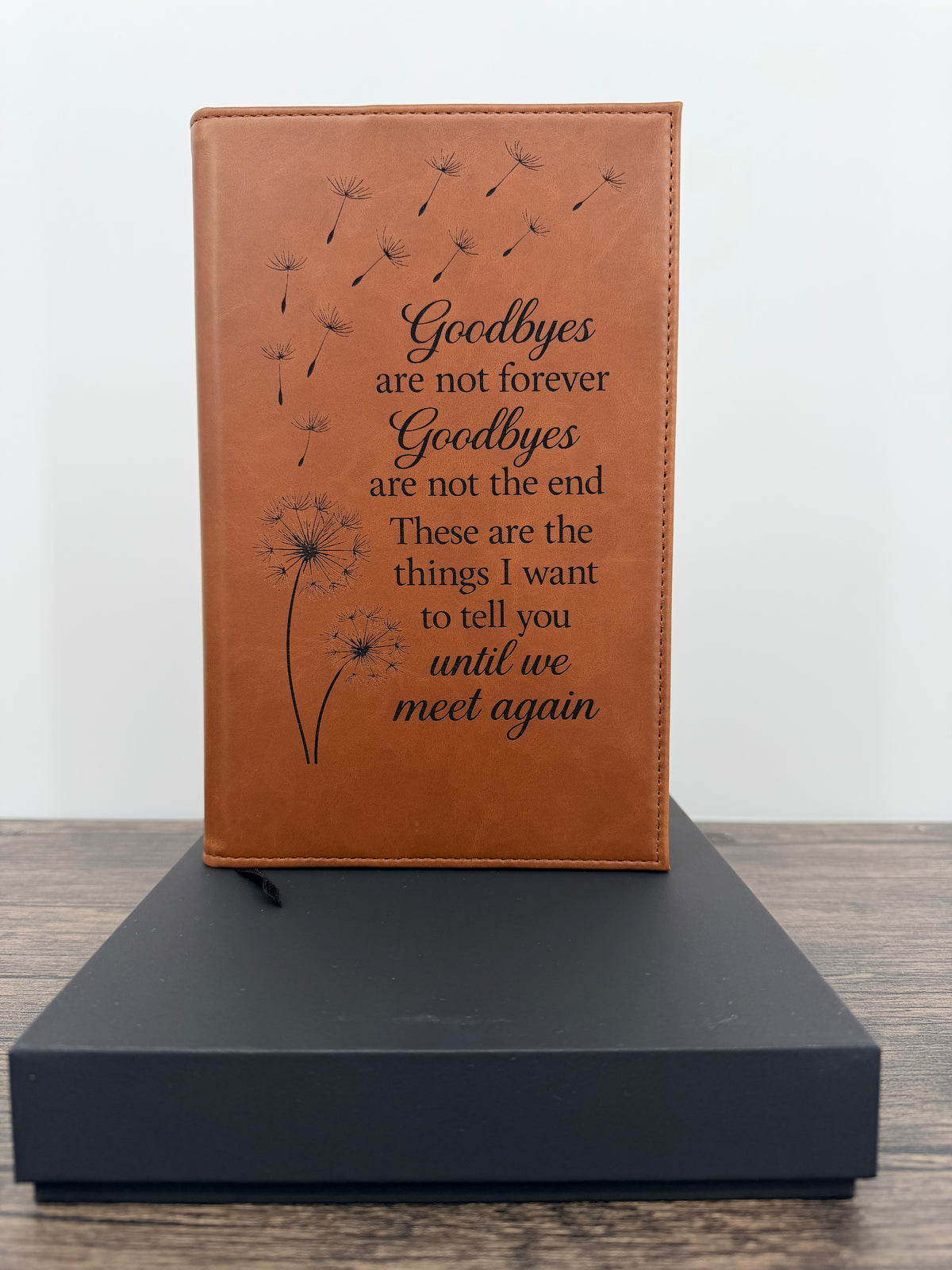 Personalized Memorial Journal – Refillable Engraved Grief Journal