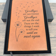 Personalized Memorial Journal – Refillable Engraved Grief Journal
