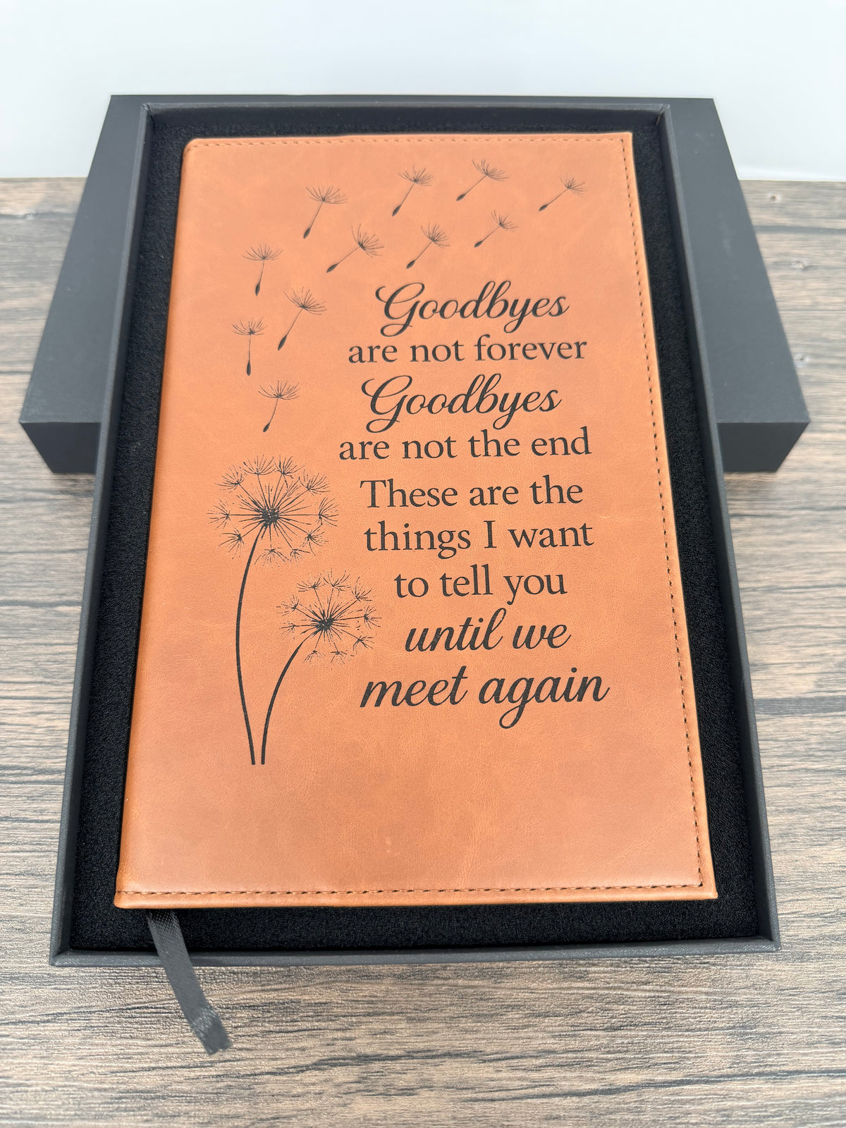 Personalized Memorial Journal – Refillable Engraved Grief Journal