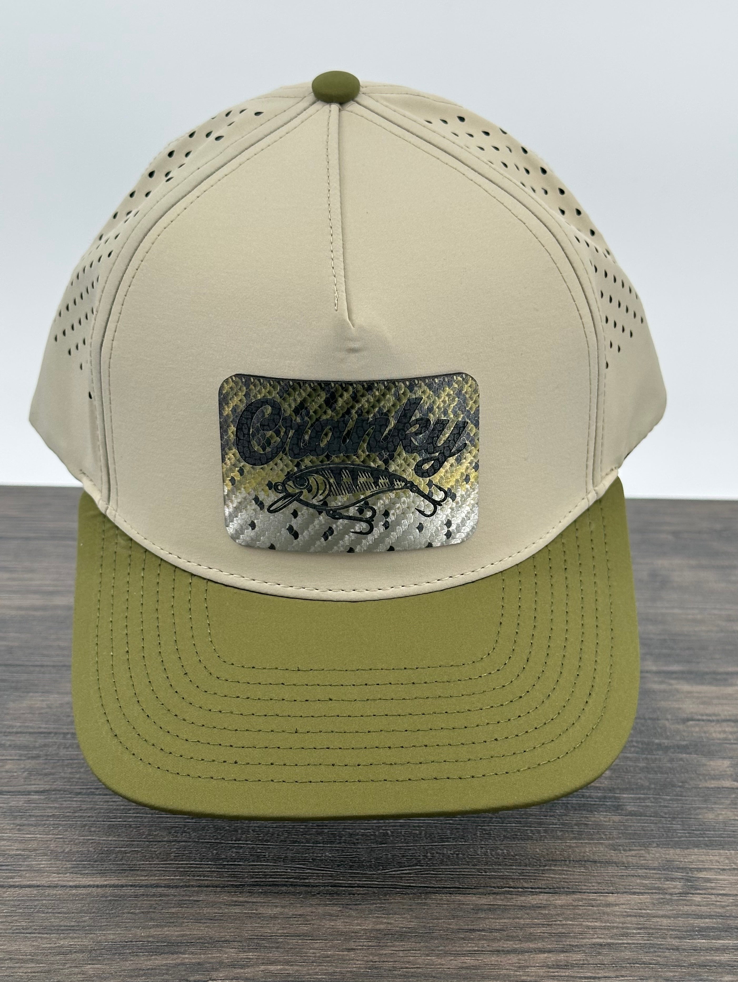 Large Mouth Bass Fishing Hat | Crankbait “Cranky” Fishing Cap