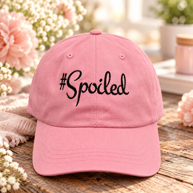 Spoiled Embroidered Hat – Adjustable Cotton Dad Cap