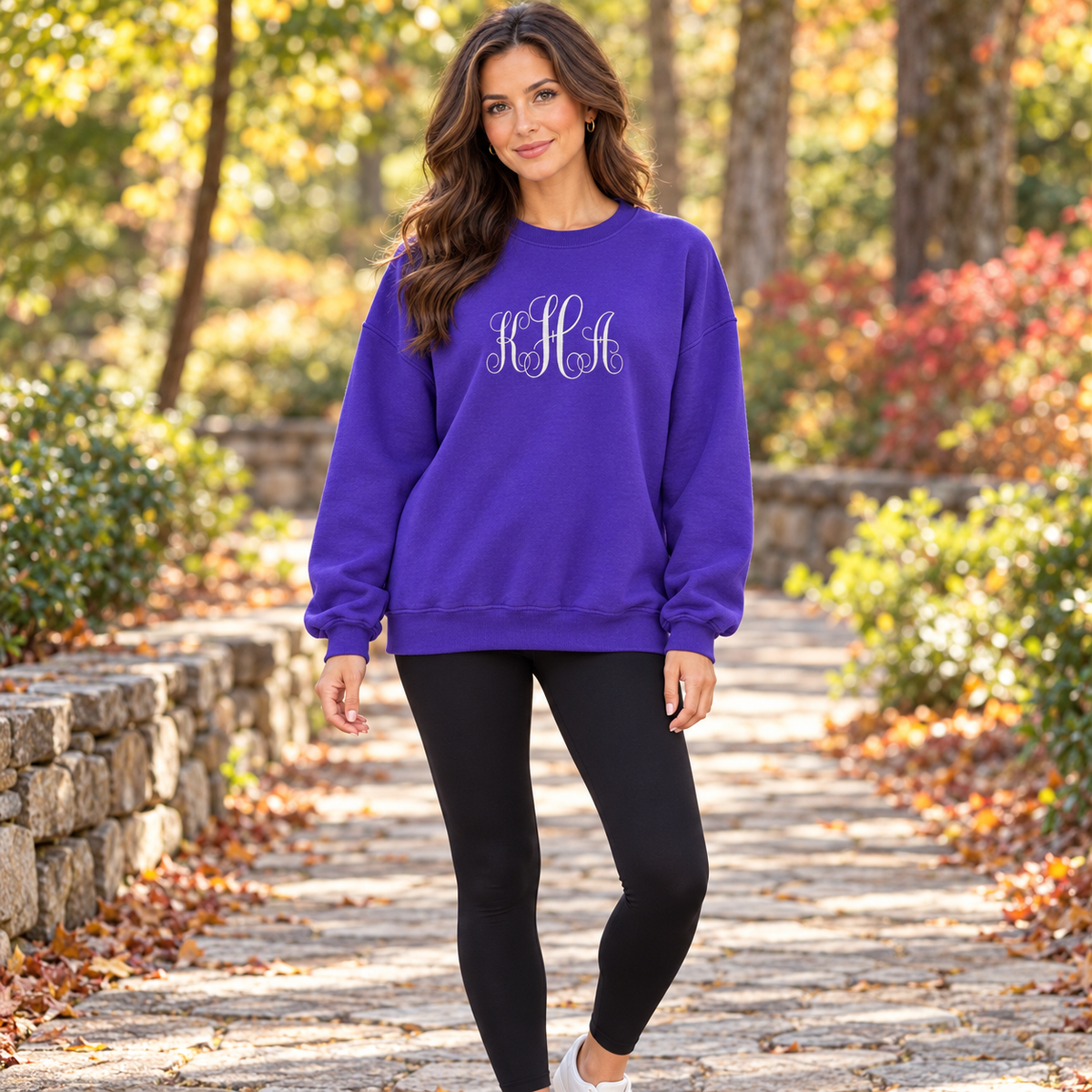 Custom Embroidered Monogram Sweatshirt