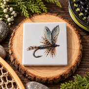 Fly Fishing Fridge Magnet, Dry Fly Ceramic Magnet, Dimensional UV Printed Fishing Fly Art, Fly Tying Gift, Fisherman Gift