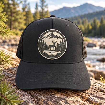 Whitetail Deer Hunting Hat – Richardson 112 Leatherette Patch