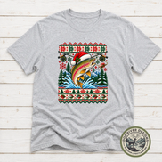 Trout Christmas T-Shirt or Sweatshirt | Ugly Sweater-Style Design