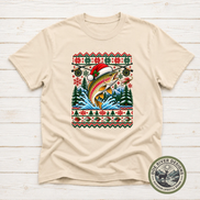 Trout Christmas T-Shirt or Sweatshirt | Ugly Sweater-Style Design
