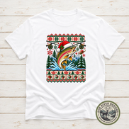 Trout Christmas T-Shirt or Sweatshirt | Ugly Sweater-Style Design