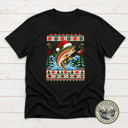 Trout Christmas T-Shirt or Sweatshirt | Ugly Sweater-Style Design