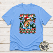 Trout Christmas T-Shirt or Sweatshirt | Ugly Sweater-Style Design