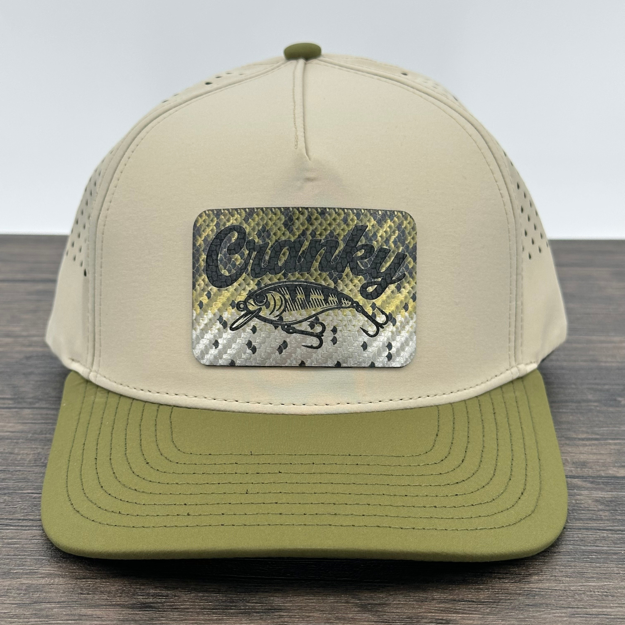Large Mouth Bass Fishing Hat | Crankbait “Cranky” Fishing Cap