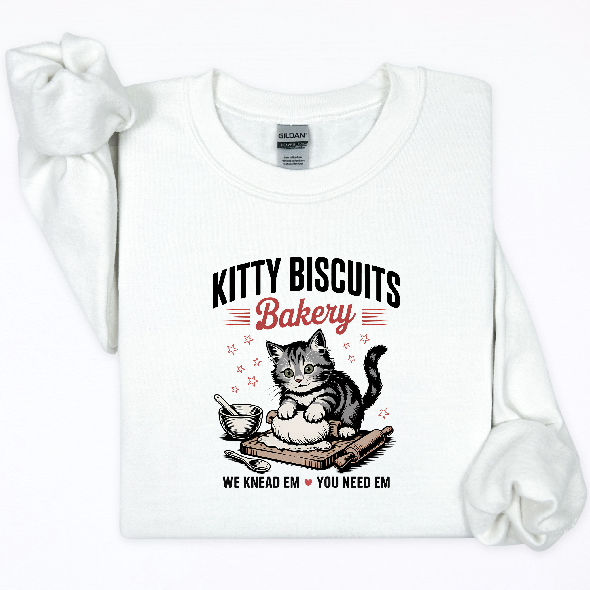 Kitty Biscuit Bakery Sweatshirt - Cat Lover Gift