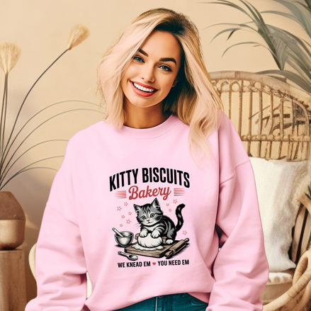 Kitty Biscuit Bakery Sweatshirt - Cat Lover Gift
