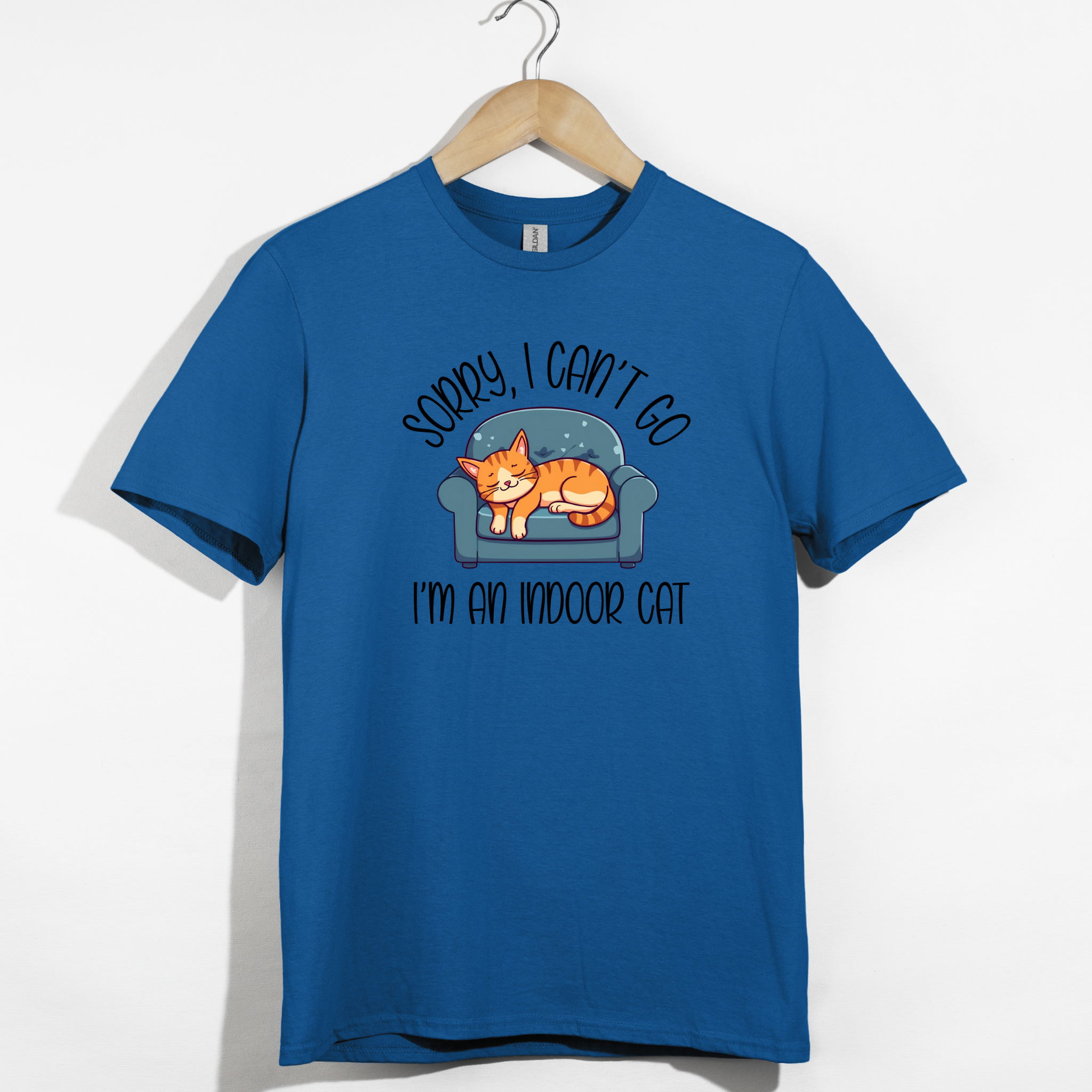 Sorry I Can’t Go I’m An Indoor Cat T-Shirt | Funny Introvert Tee