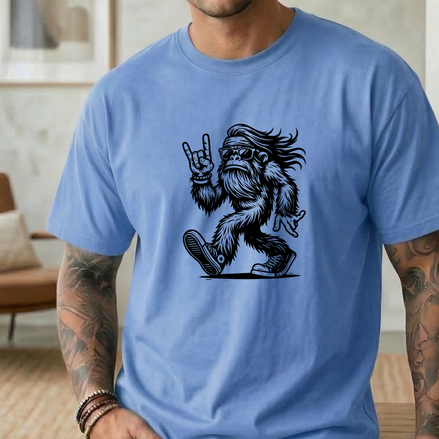 Cool Yeti with Peace Sign T-Shirt - Yeti Wearing Sunglasses Tee