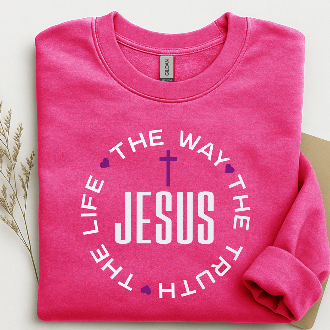 Jesus The Way The Truth The Life John 14:6 Sweatshirt | Christian Faith Apparel