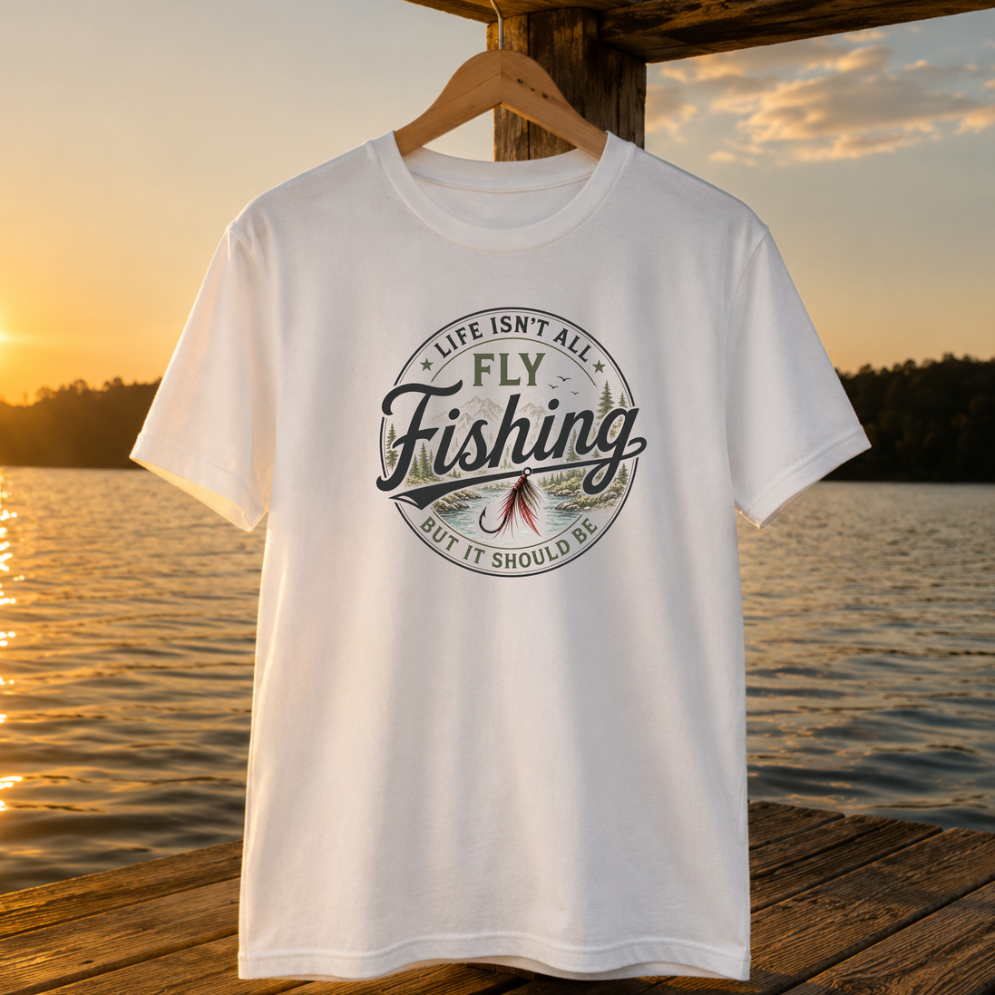 Life Isn't All Fly Fishing But It Should Be T-Shirt - Fly Fishing Tee